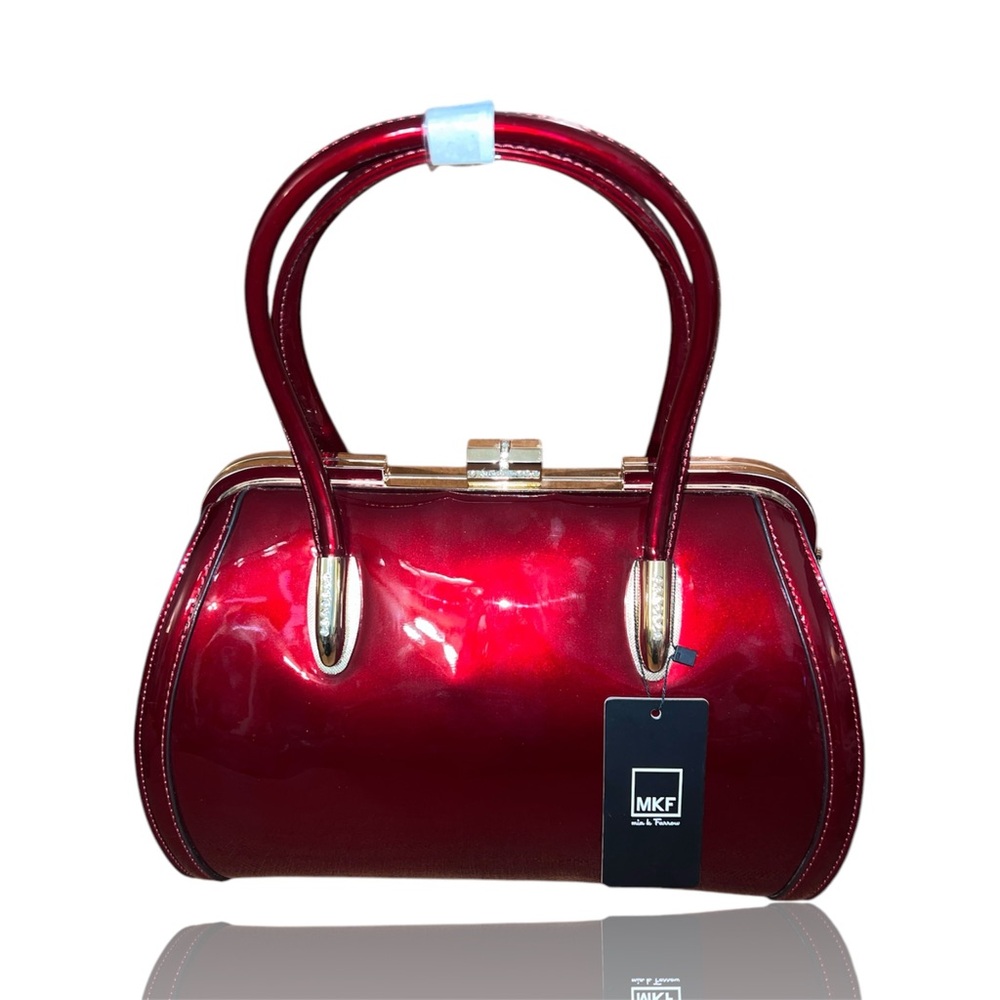MKF Burgundy Shoulder Bag w/ Removable Strap - NWT
